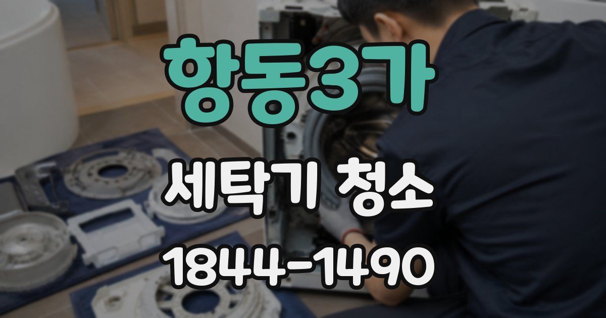 항동3가 세탁기 청소