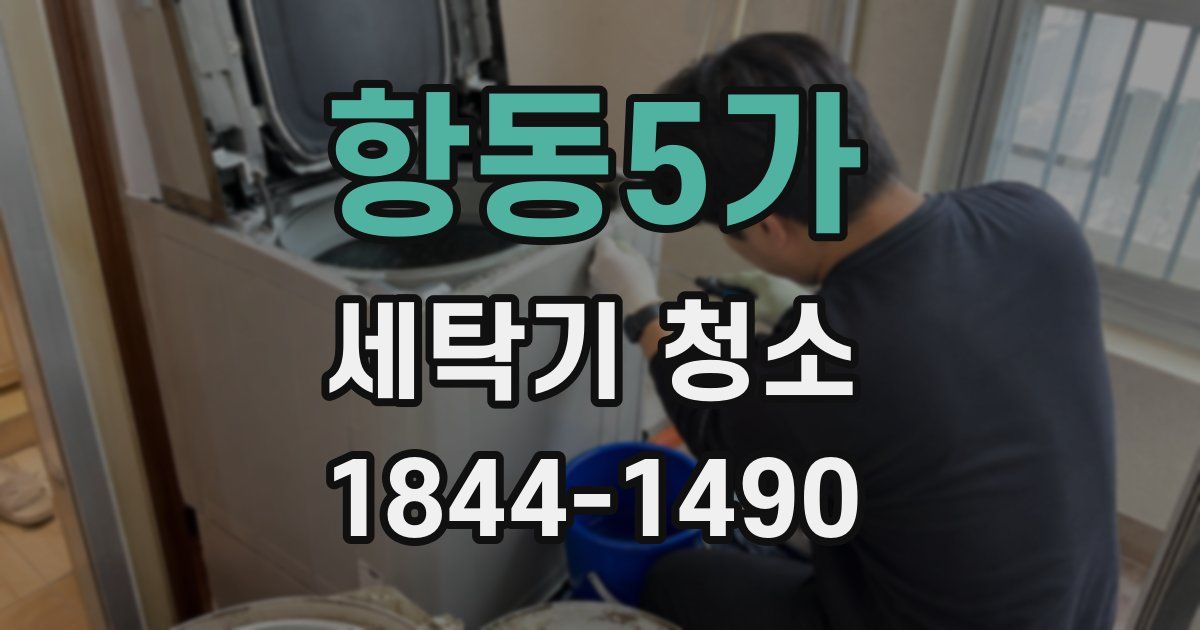항동5가 세탁기 청소