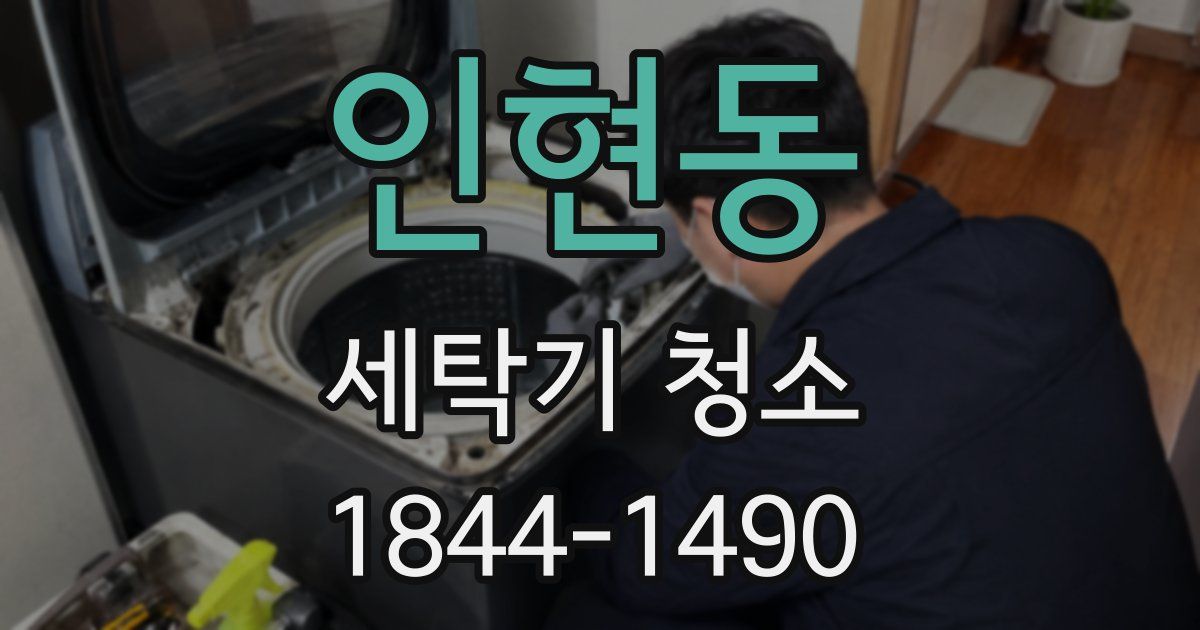 인현동 세탁기 청소