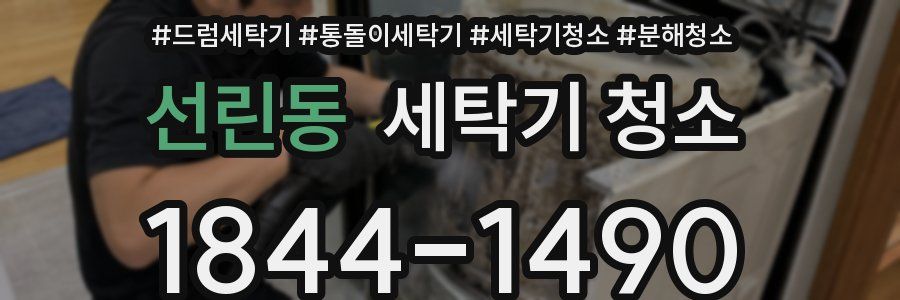 선린동 세탁기 청소