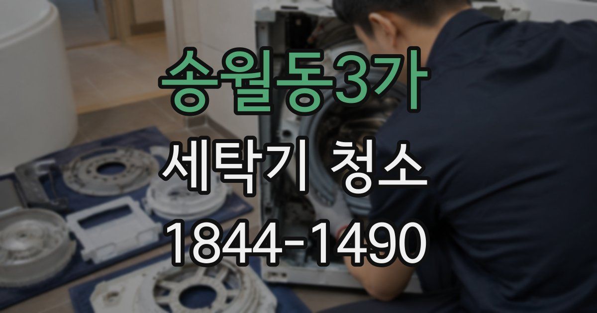 송월동3가 세탁기 청소