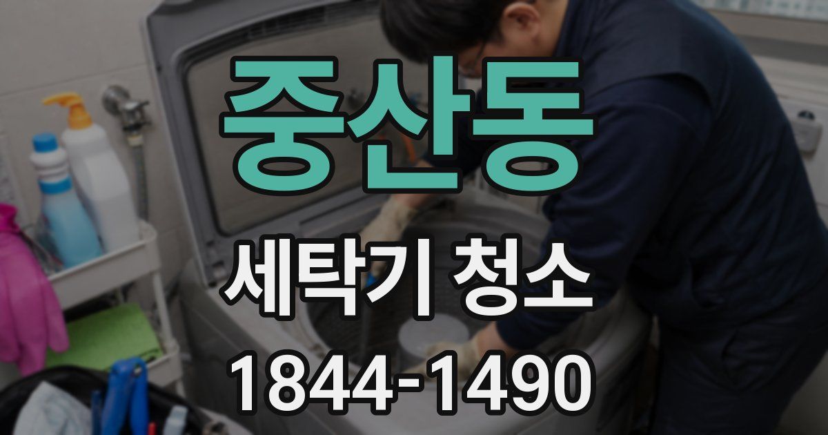 중산동 세탁기 청소