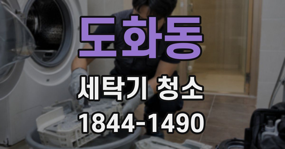 도화동 세탁기 청소