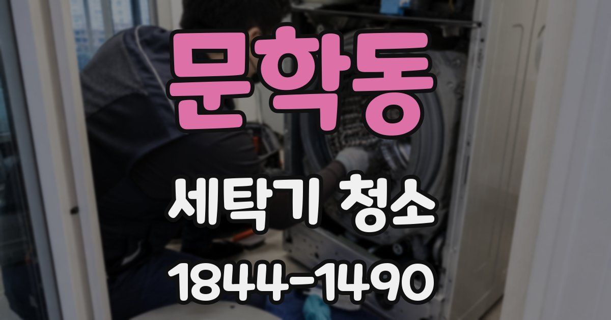 문학동 세탁기 청소