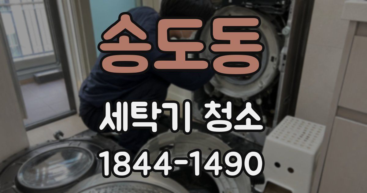 송도동 세탁기 청소