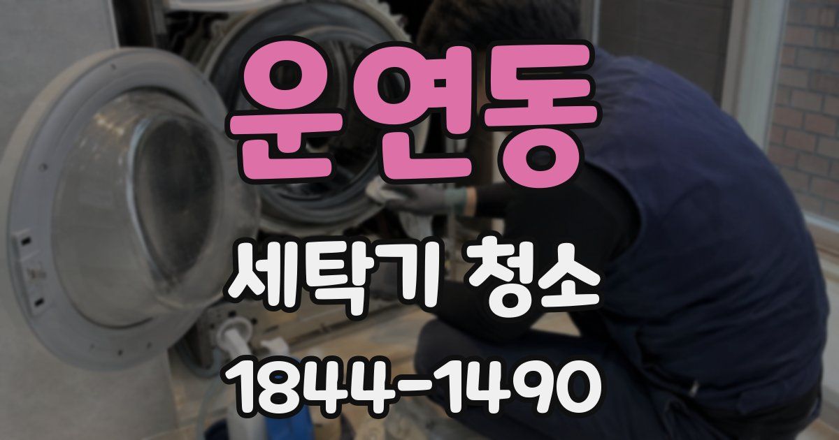 운연동 세탁기 청소