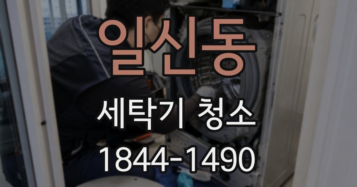 일신동 세탁기 청소