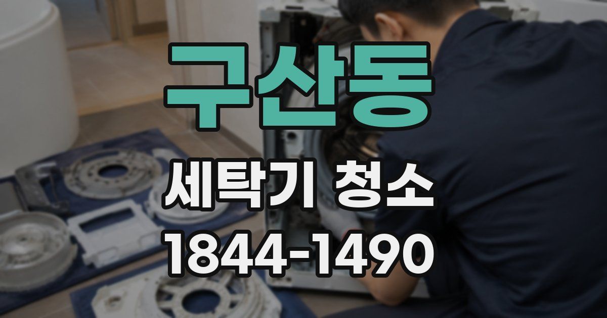구산동 세탁기 청소