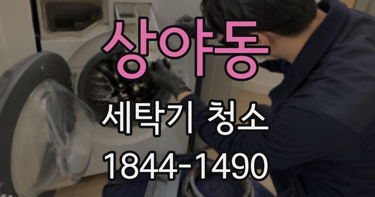 상야동 세탁기 청소