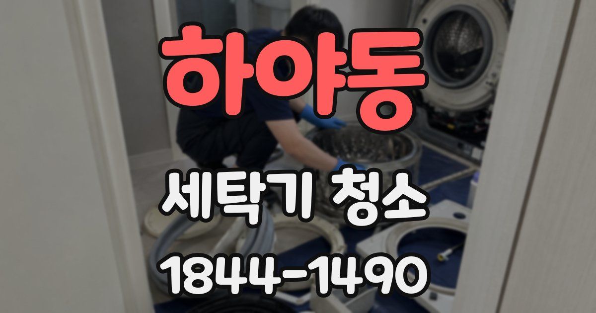 하야동 세탁기 청소