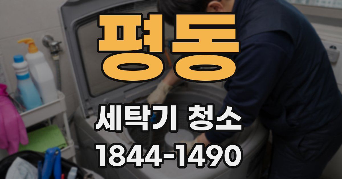 평동 세탁기 청소