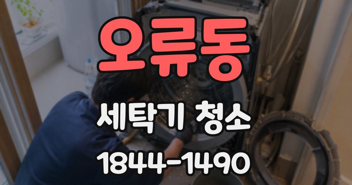 오류동 세탁기 청소