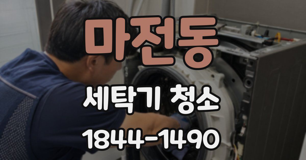 마전동 세탁기 청소
