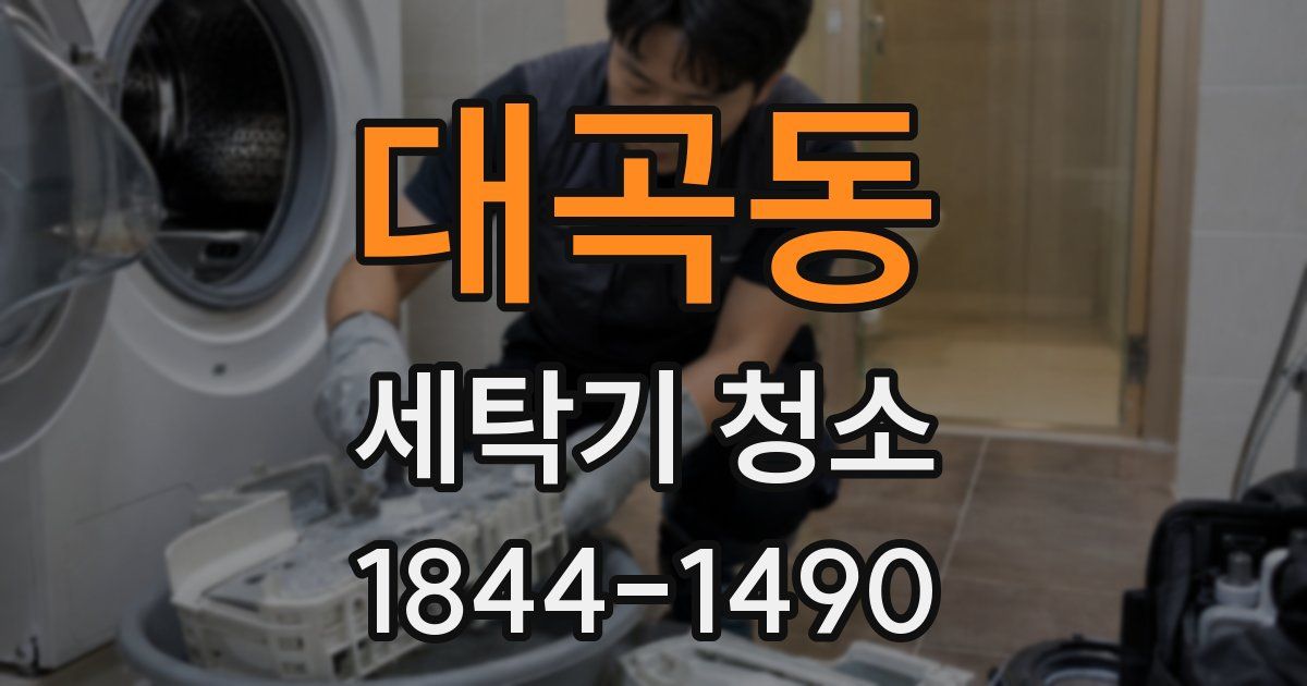 대곡동 세탁기 청소