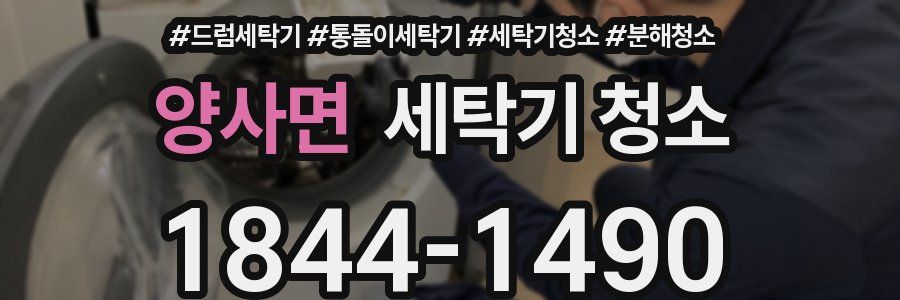 양사면 세탁기 청소