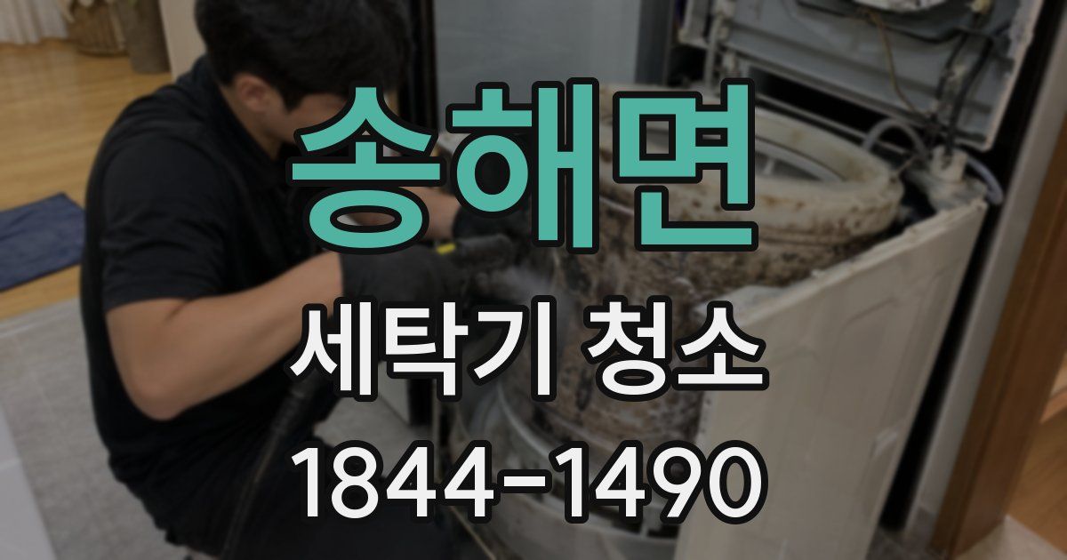 송해면 세탁기 청소