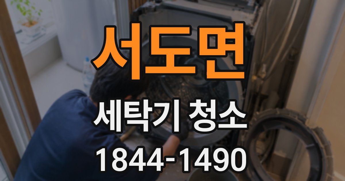 서도면 세탁기 청소