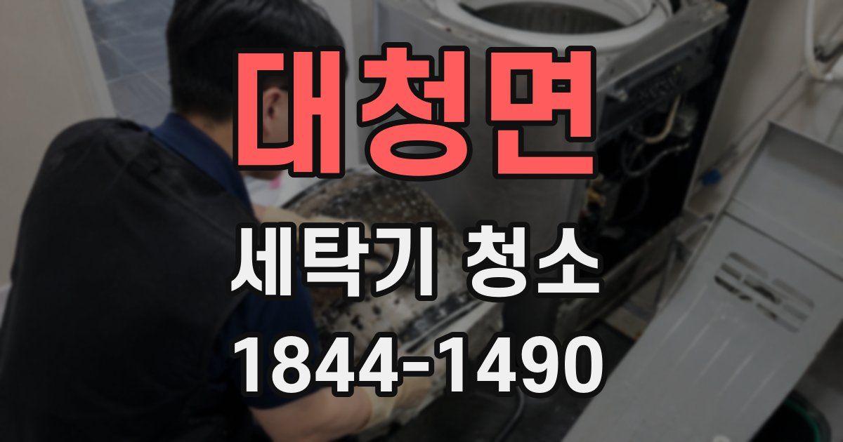 대청면 세탁기 청소