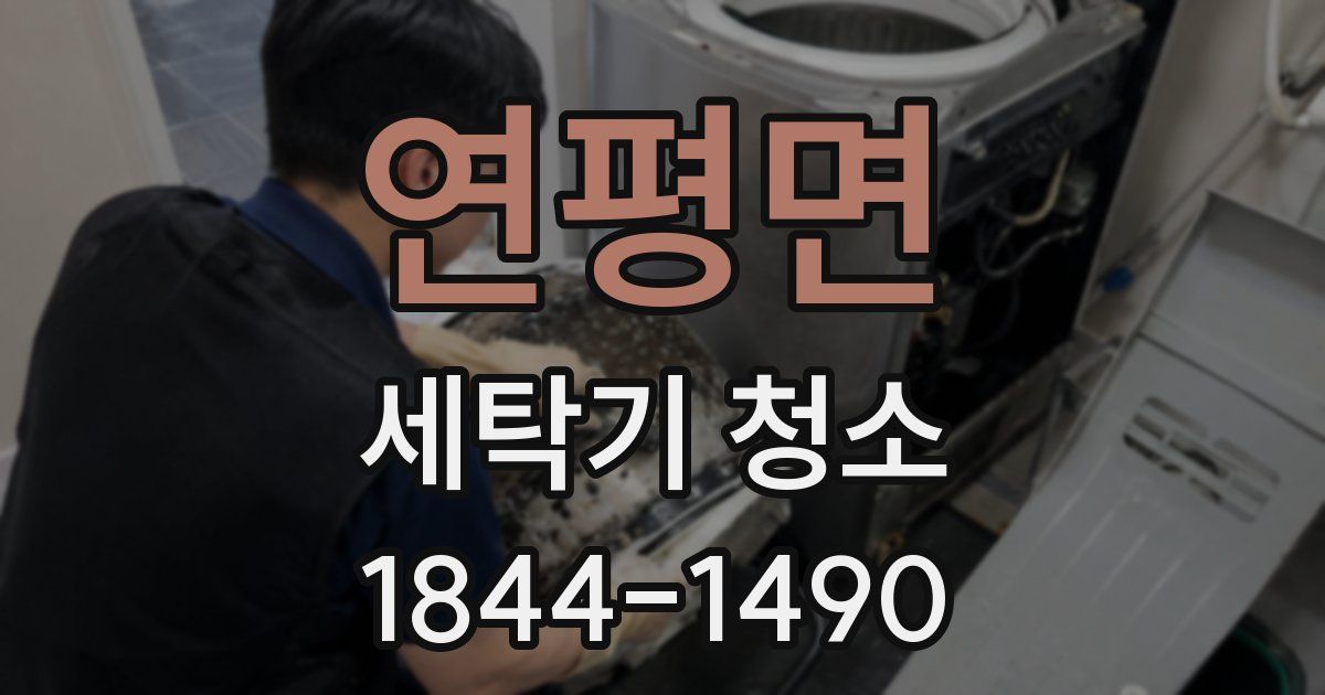 연평면 세탁기 청소