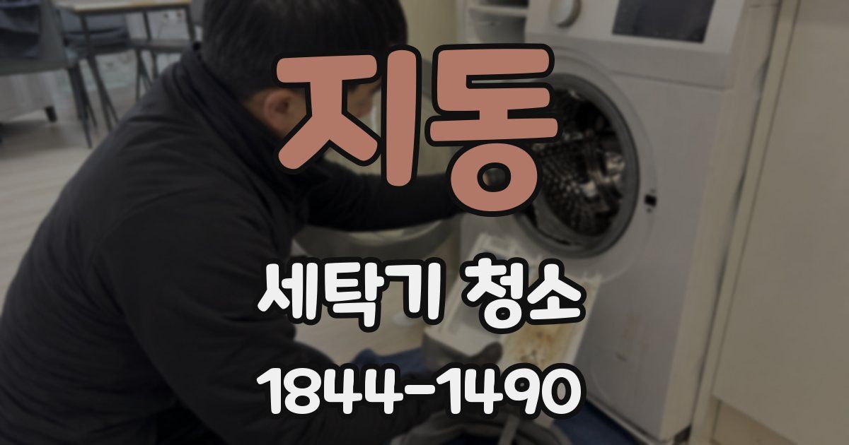 지동 세탁기 청소