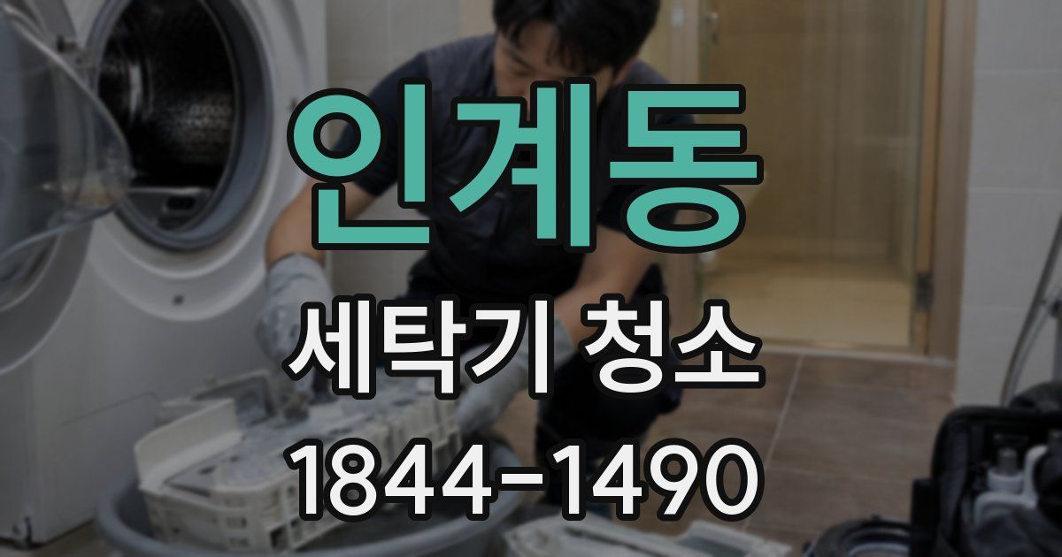 인계동 세탁기 청소