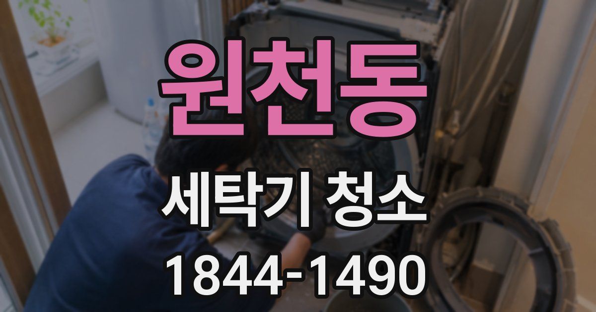 원천동 세탁기 청소