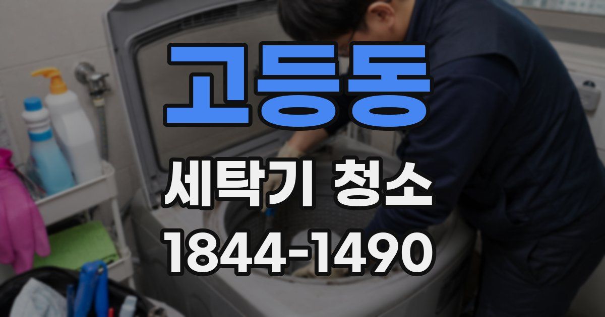 고등동 세탁기 청소