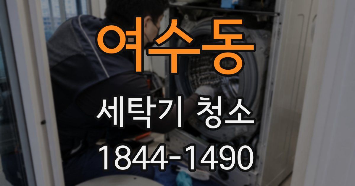 여수동 세탁기 청소