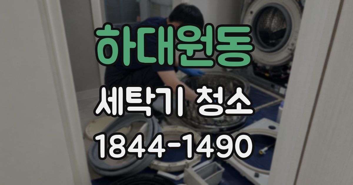 하대원동 세탁기 청소