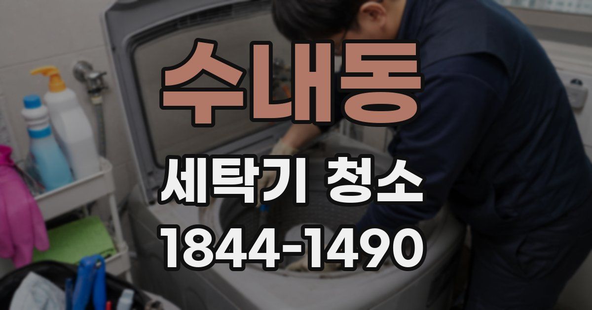 수내동 세탁기 청소