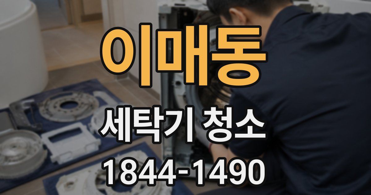이매동 세탁기 청소