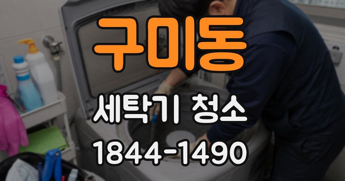 구미동 세탁기 청소