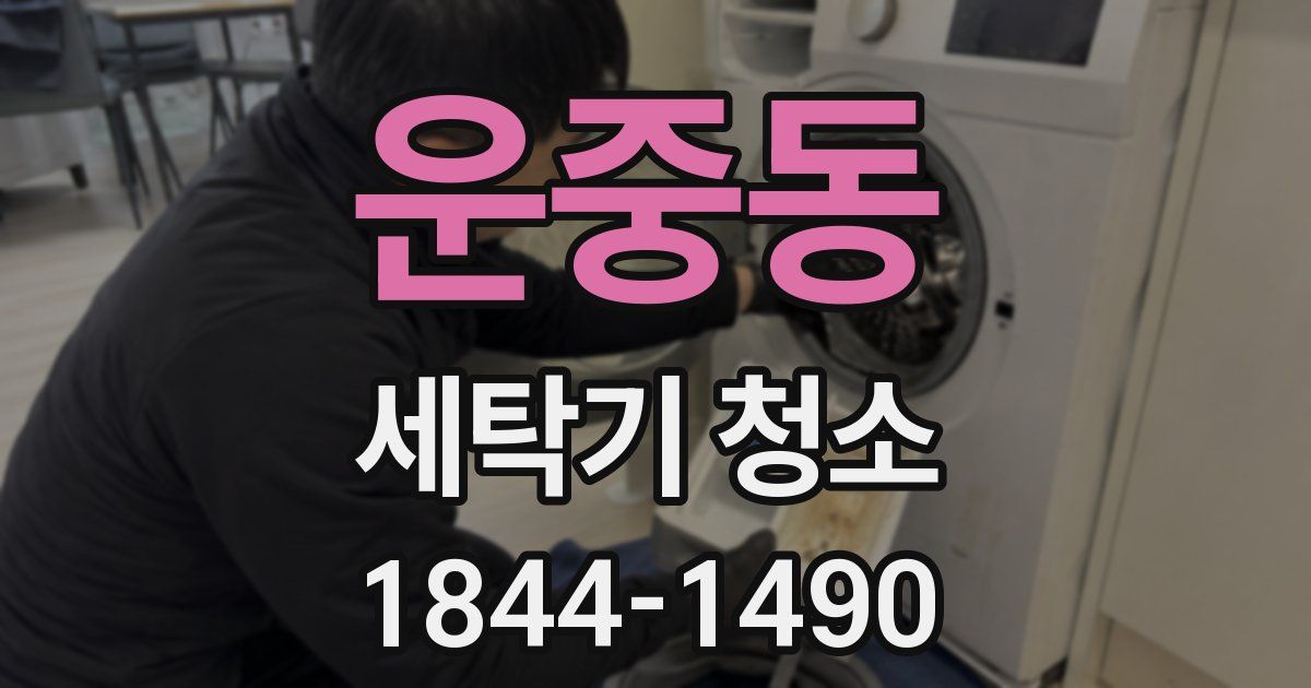 운중동 세탁기 청소