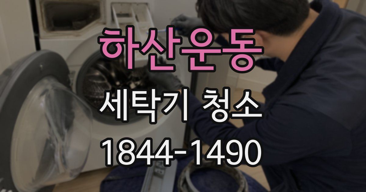하산운동 세탁기 청소