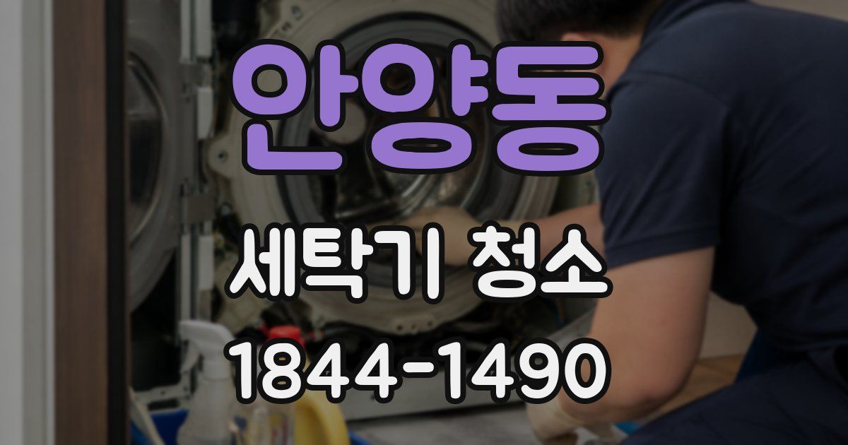 안양동 세탁기 청소
