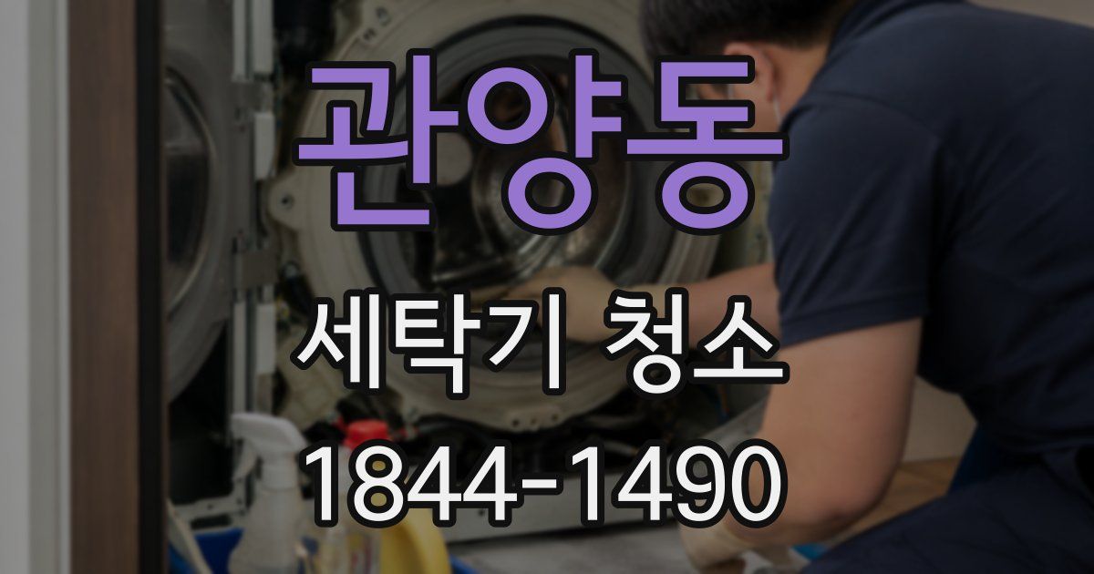 관양동 세탁기 청소