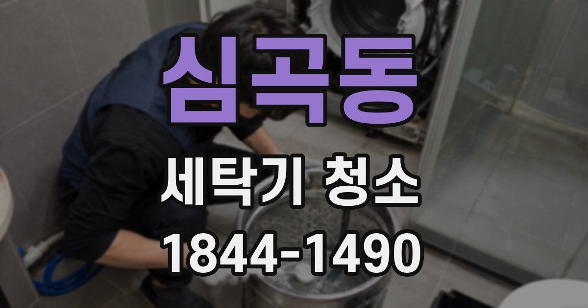 심곡동 세탁기 청소