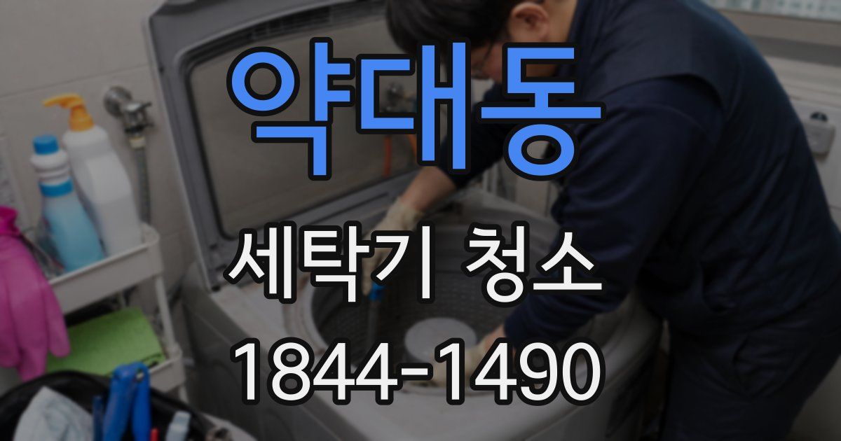 약대동 세탁기 청소