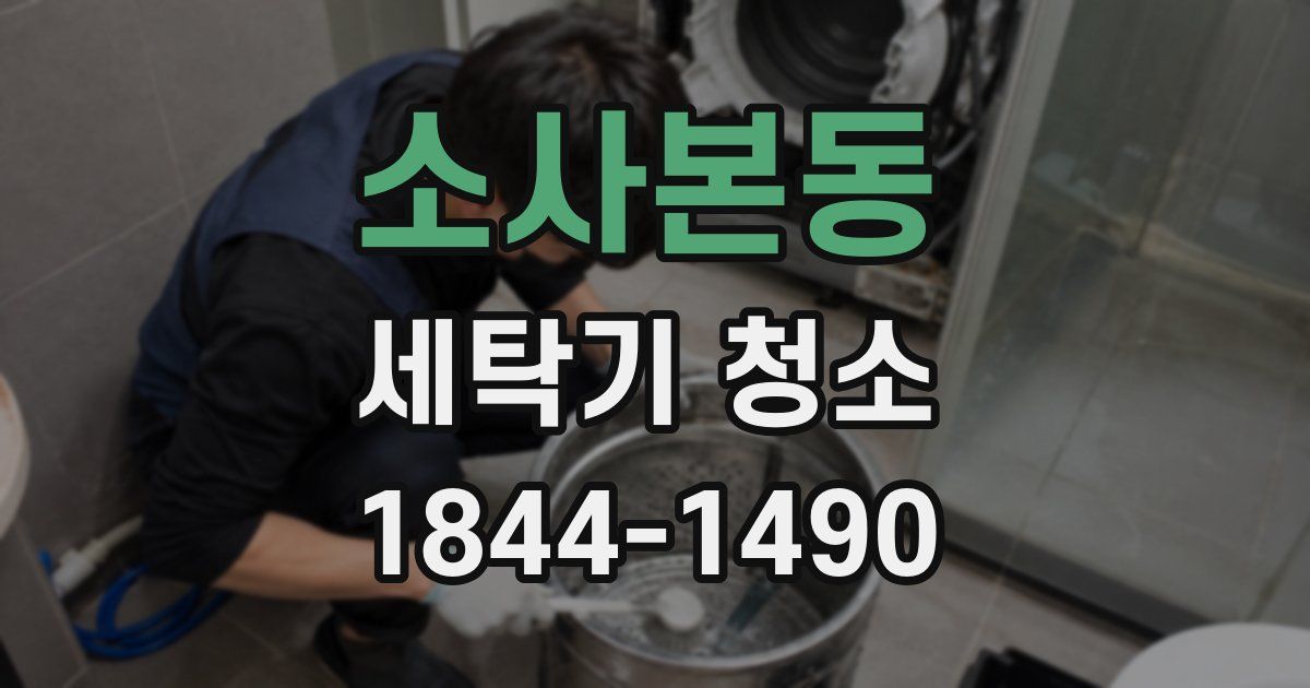 소사본동 세탁기 청소