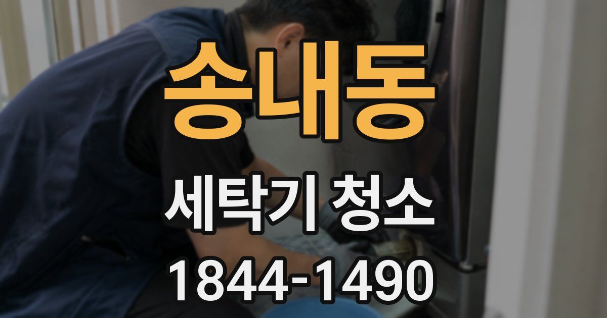 송내동 세탁기 청소