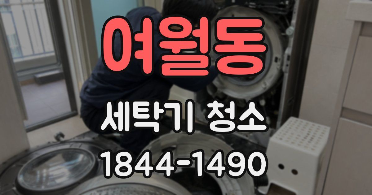 여월동 세탁기 청소