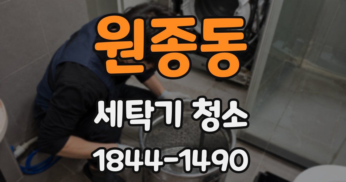 원종동 세탁기 청소