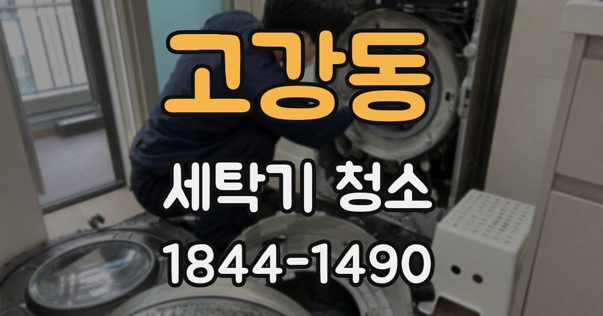 고강동 세탁기 청소