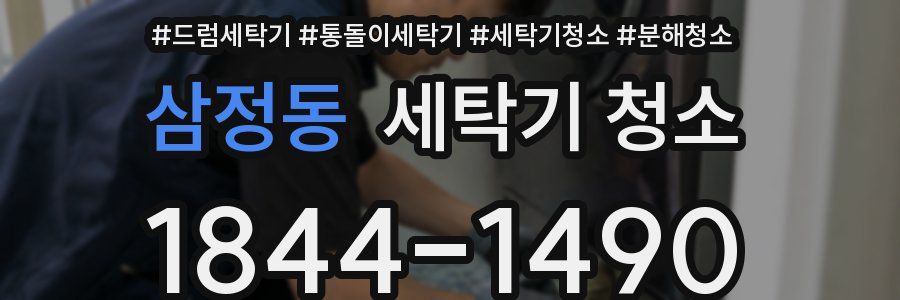 삼정동 세탁기 청소