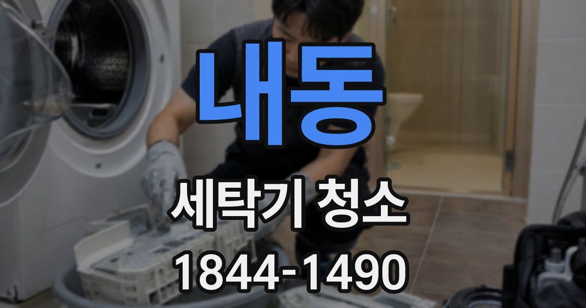 내동 세탁기 청소