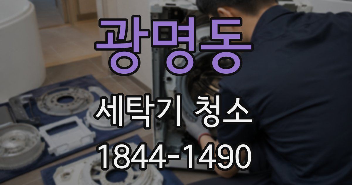 광명동 세탁기 청소