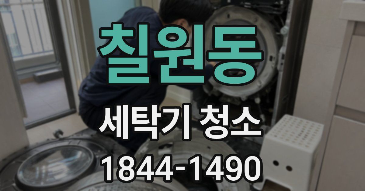 칠원동 세탁기 청소