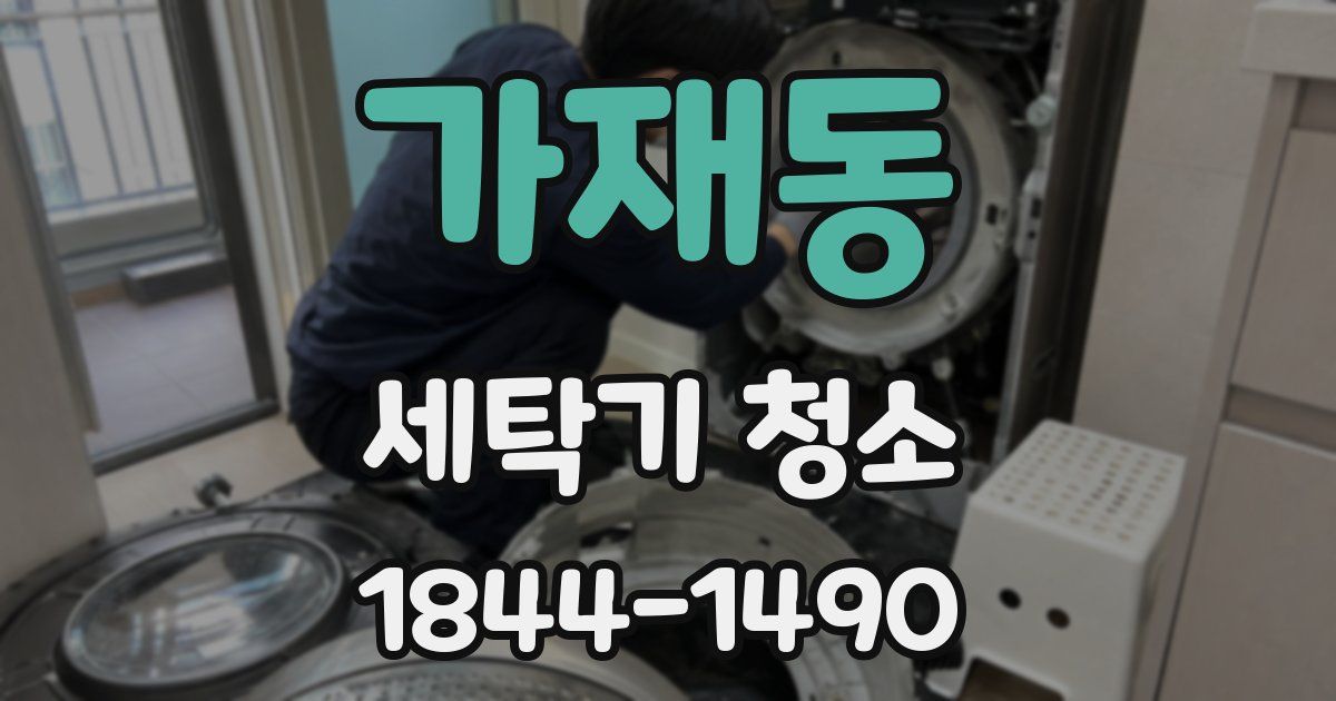가재동 세탁기 청소