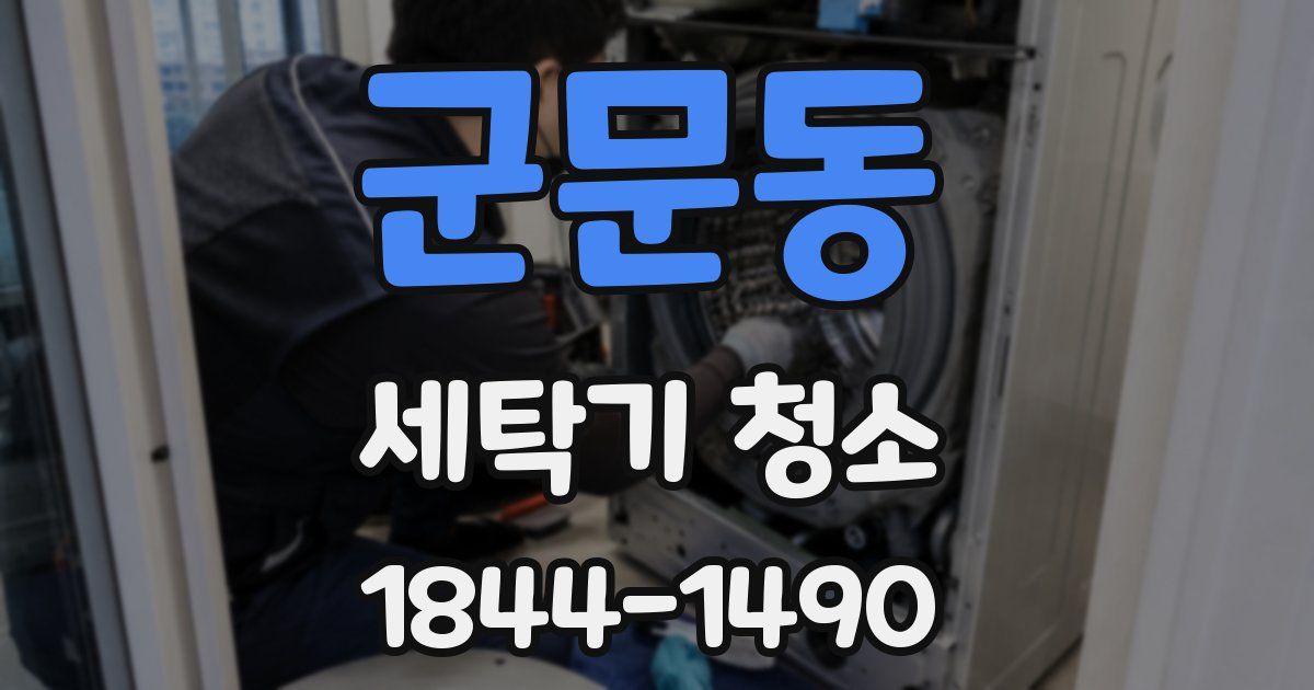 군문동 세탁기 청소