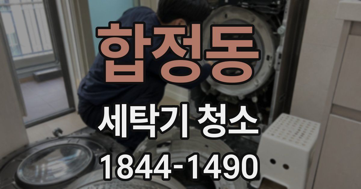 합정동 세탁기 청소